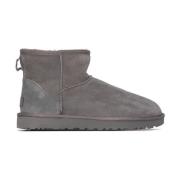 UGG Grå Classic Mini II Shearling Stövlar Gray, Dam