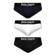 Palm Angels Trepack kalsonger med logotyp Multicolor, Herr