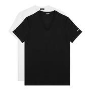 Dsquared2 Enfärgad Logo 2-Pack T-shirt Black, Herr