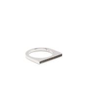 Tom Wood Svart Spinel Ring Top Gray, Dam