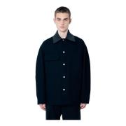 Jil Sander Klassisk Bomullstwilljacka Black, Herr