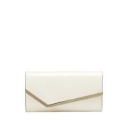 Jimmy Choo Vita Clutches för Kvinnor Aw24 White, Dam