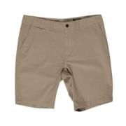 Superdry Beige Bermuda Shorts med Elastan Beige, Herr