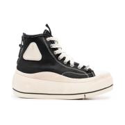 R13 Pyramid Studs High Top Sneakers Black, Dam