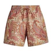 Etro Orange Paisley Badshorts Orange, Herr