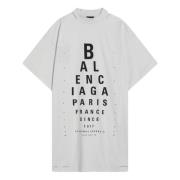 Balenciaga Kortärmad rund hals T-shirt Gray, Dam