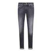 Dondup Slim Fit Sartorial Jeans Black, Herr