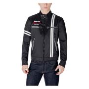 Blauer Nylon Herrjacka Kollektion Black, Herr