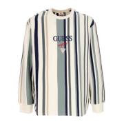 Guess Randig långärmad tee Shore Multi Multicolor, Herr