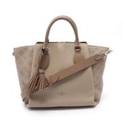 Louis Vuitton Vintage Pre-owned Laeder louis-vuitton-vskor Beige, Dam