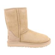 UGG Mocka Ankelboots med Fuskpälsfoder Beige, Dam