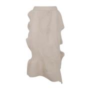 Issey Miyake Flowy Veckad Kjol Beige, Dam