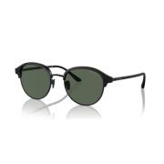 Giorgio Armani Matt Svart/Mörk Grön Solglasögon AR 8215 Black, Herr