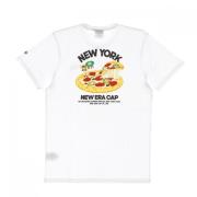 New Era NE Food Pack Tee - Vit/Orange White, Herr