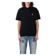 Palm Angels Söt Björn Polo Skjorta Black, Herr