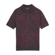 Lyle & Scott Mid Knits Golf Outline Stickad Piké Multicolor, Herr