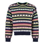 Kenzo Räfflad stickad ulltröja Multicolor, Herr