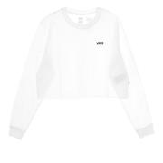 Vans Vit Kortärmad Crop Top Tee White, Dam