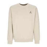 Jordan Fleece Crewneck Sweatshirt Rattan/Vit Beige, Herr