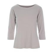 Bitte Kai Rand Opal Grey Rib Blouse Naibu Stil Gray, Dam