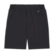 Lyle & Scott Mid Bottoms Diagonal Interlock Shorts Black, Herr