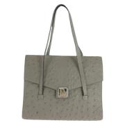 Dior Vintage Pre-owned Laeder handvskor Gray, Dam