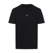 Givenchy Slim Fit T-Shirt med 4G-broderi Black, Herr