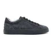 Tod's Svarta Mocka Sneakers med Logodetalj Black, Herr