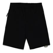 Aspesi Bomull Sidficka Shorts Black, Herr