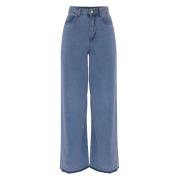 Kocca Stiliga Wide Jeans för Kvinnor Blue, Dam