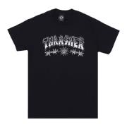 Thrasher Barbed Wire Tee - Streetwear Kollektion Black, Herr