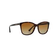 Emporio Armani Mörk Havana Polariserade Solglasögon Brown, Dam