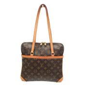 Louis Vuitton Vintage Pre-owned Canvas axelremsvskor Brown, Dam