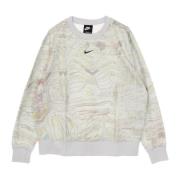 Nike Trendig Fleece Crew Sweatshirt White, Dam