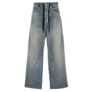 Balenciaga Vida Indigo Blå Denim Jeans med Vida Ben Blue, Unisex