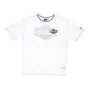 New Era NBA Distressed Grafisk Tee White, Herr