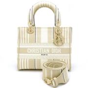 Dior Vintage Pre-owned Canvas handvskor Beige, Dam