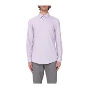 Hugo Boss Slim Fit Kent Krage Skjorta Purple, Herr