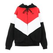 Dolly Noire Vega Zip Hoodie - Röd/Vit/Svart Red, Herr