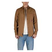 Tommy Jeans Brun Enfärgad Knapp-up Skjorta Brown, Herr