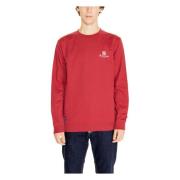 Aquascutum Bordeaux Långärmad Sweatshirt Vår/Sommar Red, Herr