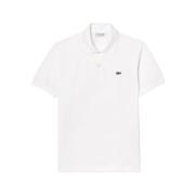 Lacoste Räfflad Krage Polo Skjortor White, Herr