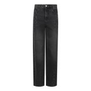 Patrizia Pepe Klassiska Denim Jeans för vardagsbruk Gray, Dam