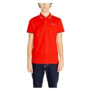 Aquascutum Röd Plain Cotton Polo Shirt Red, Herr