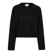 Loulou Studio Oversized tröja i Bruzzi-stil Black, Dam