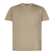 Tom Ford Räfflad rundhals T-shirts och Polos Beige, Herr