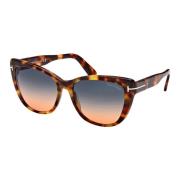 Tom Ford Blonde Havana/Blue Shaded Sunglasses Brown, Dam