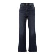 7 For All Mankind Blå Ultra High Rise Jeans Blue, Dam