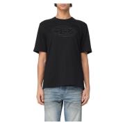 Diesel Justerbart Big Oval T-shirt Black, Herr