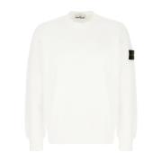 Stone Island Stiligt Sweatshirt för Män White, Herr